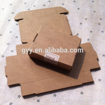 Eco-friendly Soap Kraft Paper Packaging Box, Hand-made Soap Paper Box with Stickers